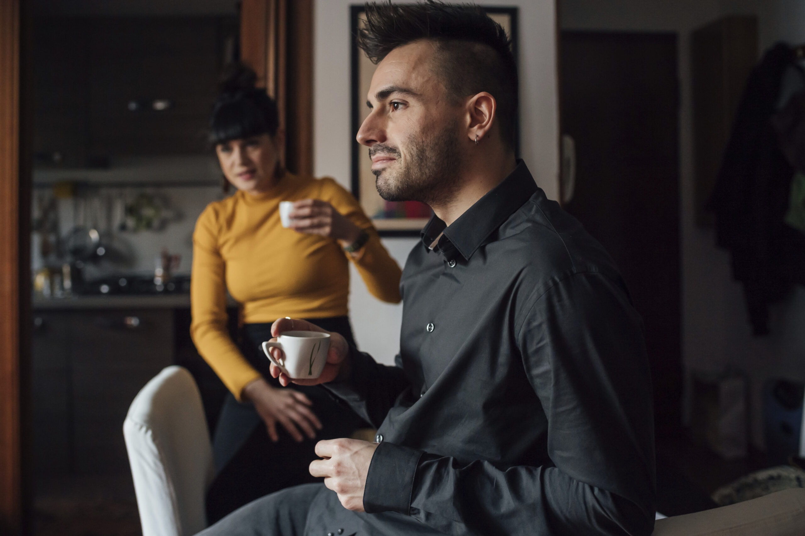 Man and woman in a therapy session at Montgomery Behavioral Health.