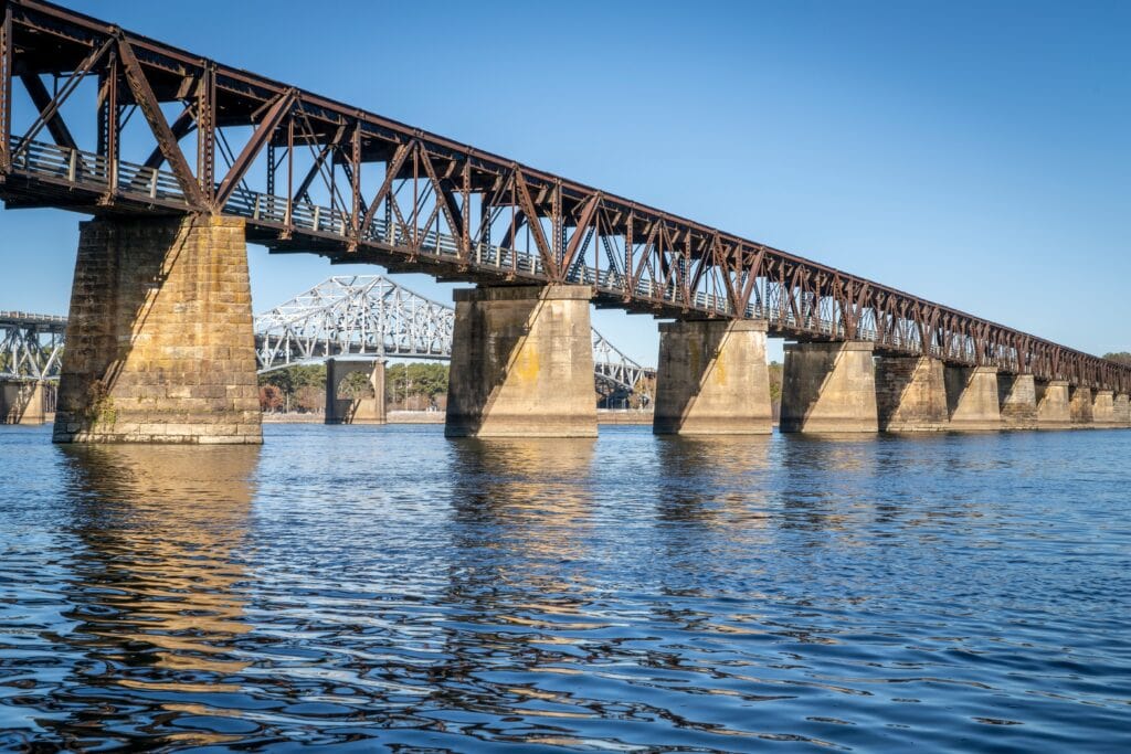 View of railroad bridge near florence mental health.